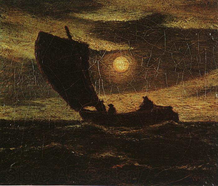 Albert Pinkham Ryder Toilers of the Sea Norge oil painting art